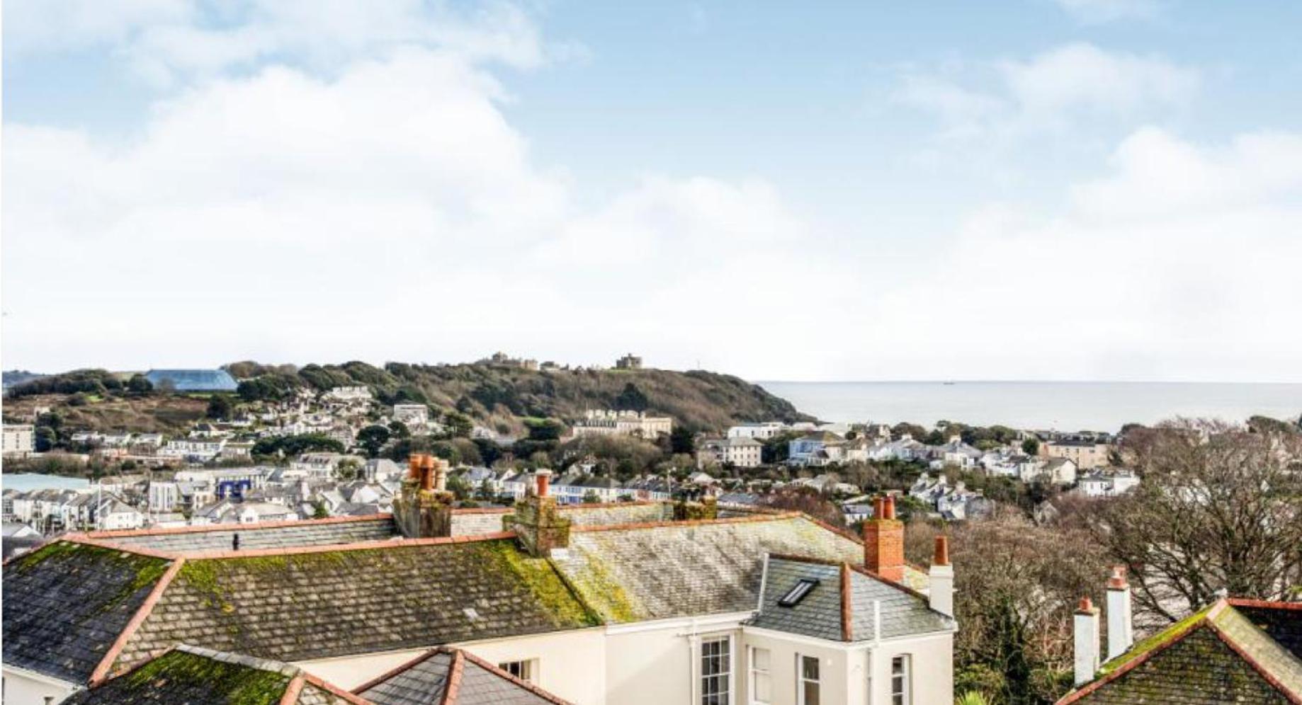 Falmouth Townhouse With Panoramic Sea View Terrace Buitenkant foto